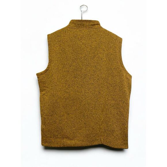 Peter Millar Sweater Vest Men Size Large Full Zip‎ Dijon Yellow Heather NEW - Picture 2 of 7